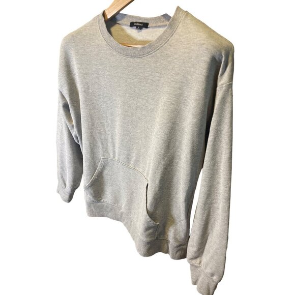 Ambiance Grey Kangaroo Pocket Long Sleeve Pullover Sweatshirt Sz S - Picture 3 of 8